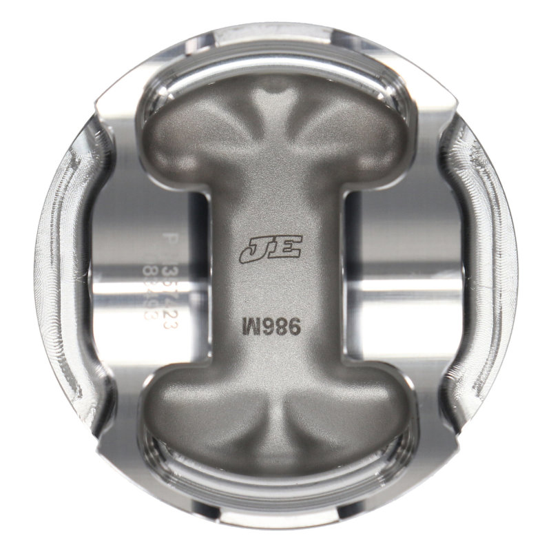 Honda Civic Piston Kit - JE Pistons - Forged, 86.50mm Bore, 9.8:1 CR, -2.2cc Dish - `15-`27